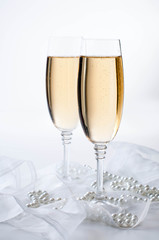 Two glasses of champagne