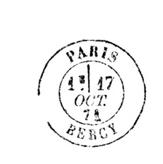 Cachet a date de 1871