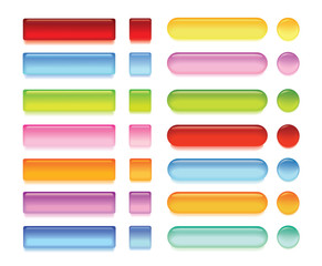 Fototapeta premium Web shiny glass buttons