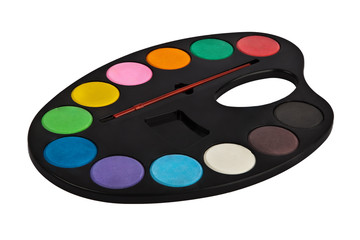 palette of colors isolated on white