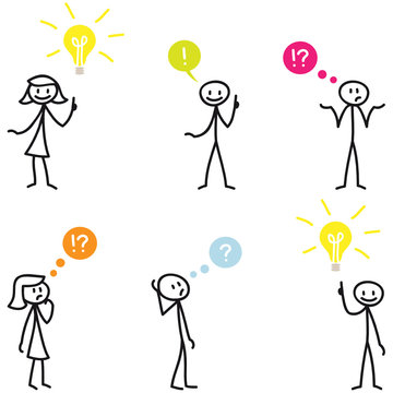 Strichm&auml;nnchen, Idee, Fragen, Wissen