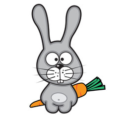 funny cartoon rabbit
