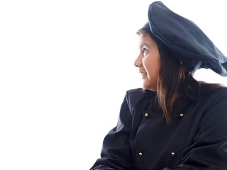 Fototapeta premium smiling cook apprentice