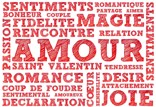 Nuage De Mots Amour Saint Valentin Stock Illustration Adobe Stock