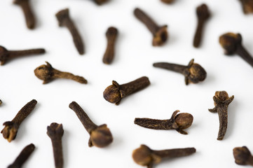 cloves on a white background