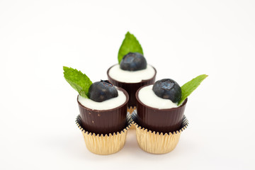 Close Up Of Fancy Chocolate Dessert