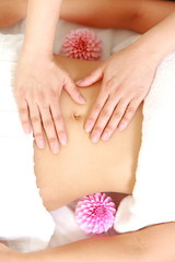Obraz na płótnie Canvas stomach massage