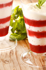 dessert with berries