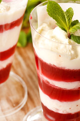 dessert with berries
