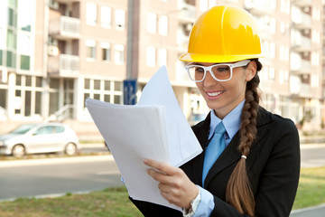 smiling female engineer