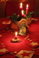 Tischdeko an Weihnachten