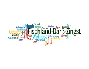 Wortwolke Fischland-Darß-Zingst Sommerfarben