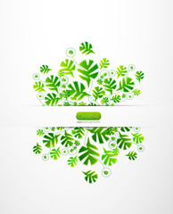 Vector nature leaves background