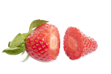 Half of strawberry.