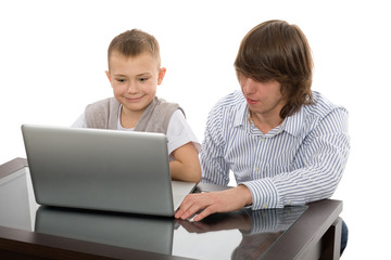Elder and younger brothers for a laptop