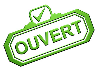 Tampon "Ouvert"