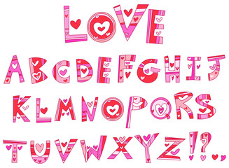 Love alphabet