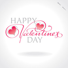 valentines hand lettering (vector)