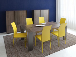 Dining-room interior.