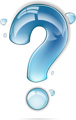 Naklejka premium Light blue water drops vector format