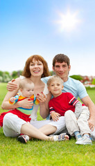 Fototapeta premium Happy family