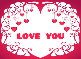 Valentine hearts background