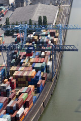 Luftaufnahme Frankfurt Osthafen am Main