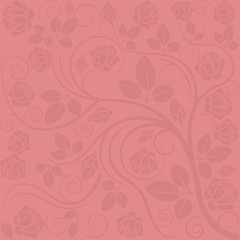 background with floral decorations