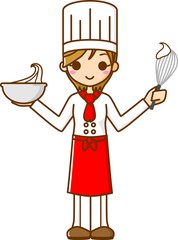 パティシエ　イラスト