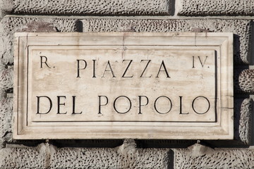 Naklejka premium Popolo Square in Rome