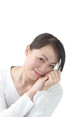 Naklejka premium Attractive Asian woman