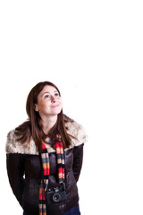 Tourist looking around