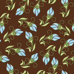 Seamless floral wallpaper