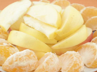 Tangerines and apples