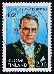 Postage stamp Finland 1993 Mauno Koivisto