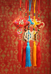 Lucky knot for Chinese new year greeting