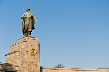 Naklejka premium The Sowjetische Ehrenmal at Berlin, Germany