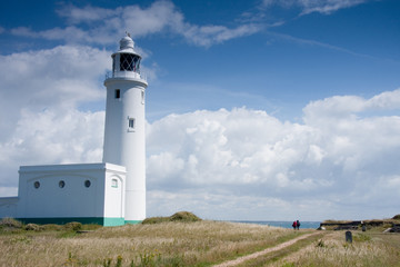 Lighthouse at  Hurst point, Hampshire England