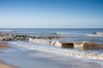 Fototapeta na wymiar Beautiful beach view, Southwold England