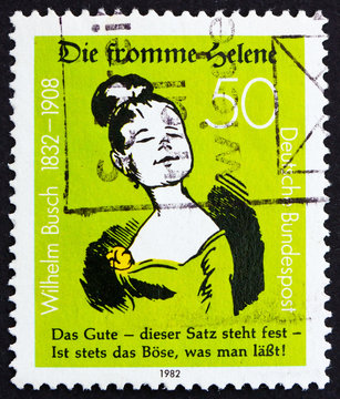 Postage stamp Germany 1982 Die Fromme Helene, by Wilhelm Busch