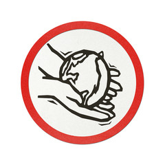 Traffic sign recycled paper