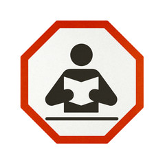 Traffic sign recycled paper