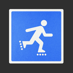 Traffic sign recycled paper