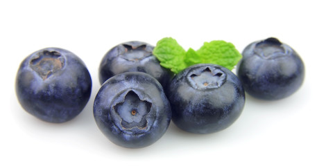 Blueberry with mint