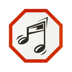 Traffic sign recycled paper