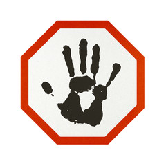 Traffic sign recycled paper