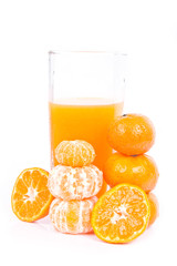 orange isolated on white background 