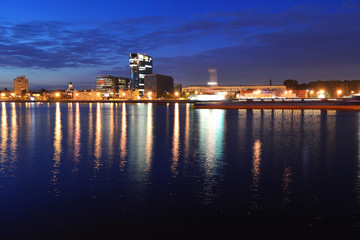 Fototapeta premium View of Neva river at night