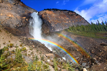 Takakkaw Falls Rainbow in Canada
