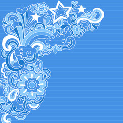 Abstract Notebook Doodles Vector Illustration